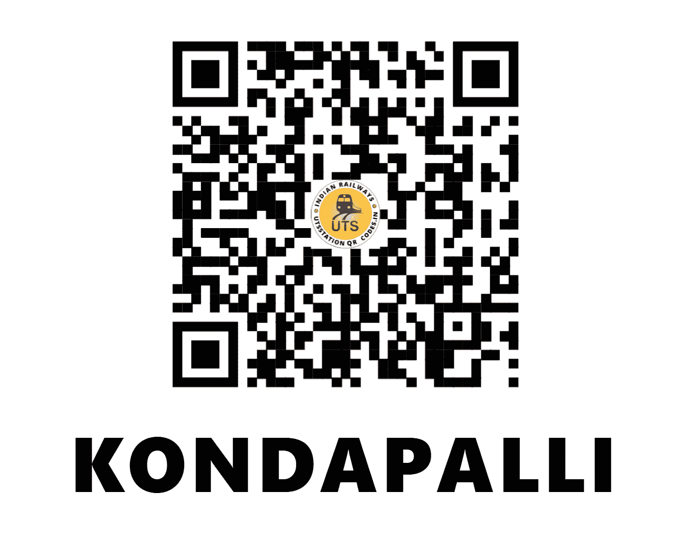 UTS QR Code for KONDAPALLI - KI (SC - ANDHRA PRADESH)